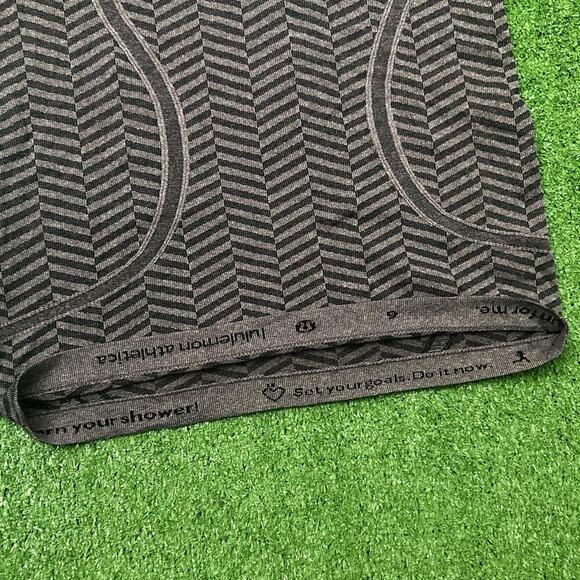 Lululemon Black Cherry Chevron Stripe Racerback Tank Top - Picture 2 of 6